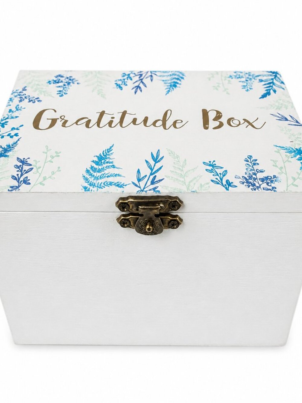 Botanical Gratitude Box With Brass Latch